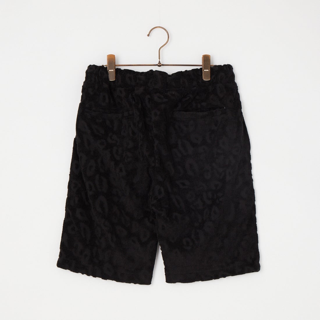 33Degrees [サーティスリーディグリーズ] レオパード柄パイルショートパンツ [726405] BLACK