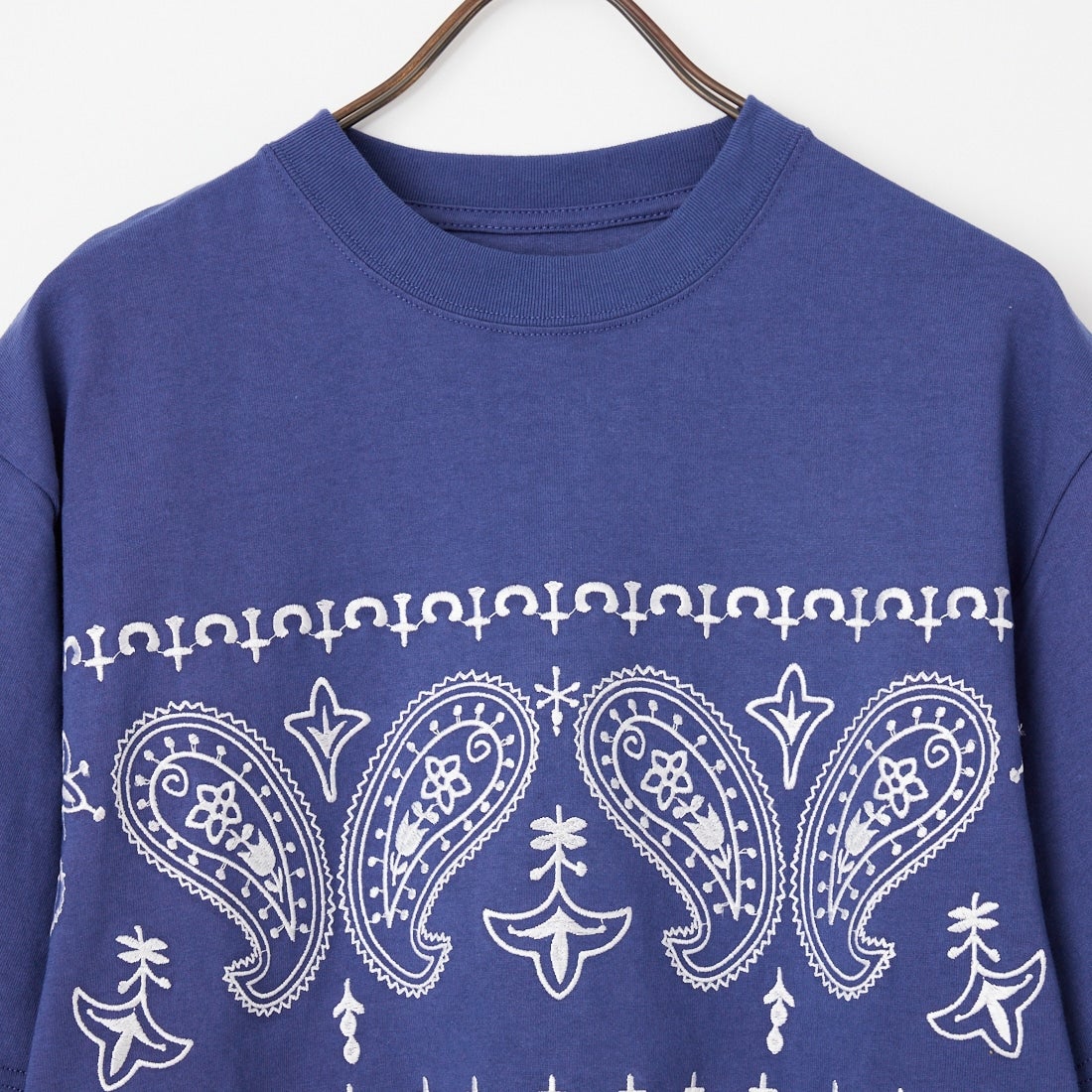 ELEPHANT [エレファント] ペイズリー柄 ショートスリーブTシャツ [EB26SS-02] NAVY