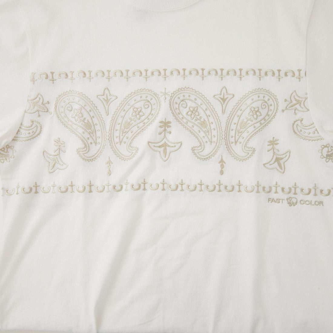 ELEPHANT [エレファント] ペイズリー柄 ショートスリーブTシャツ [EB26SS-02] WHITE