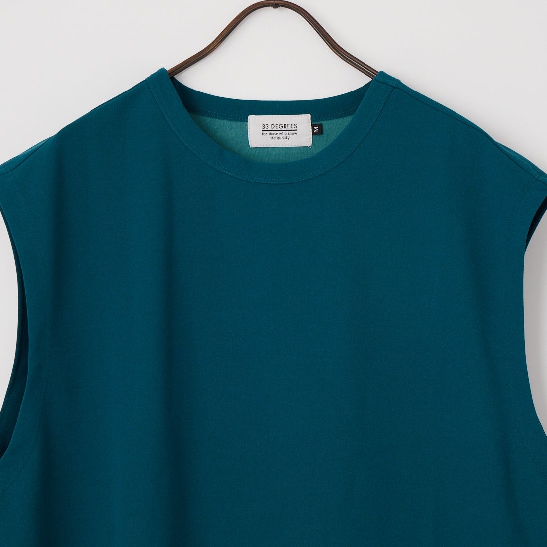 33Degrees [サーティスリーディグリーズ] 梨地ジャージノースリーブTシャツ [726401] BLUE