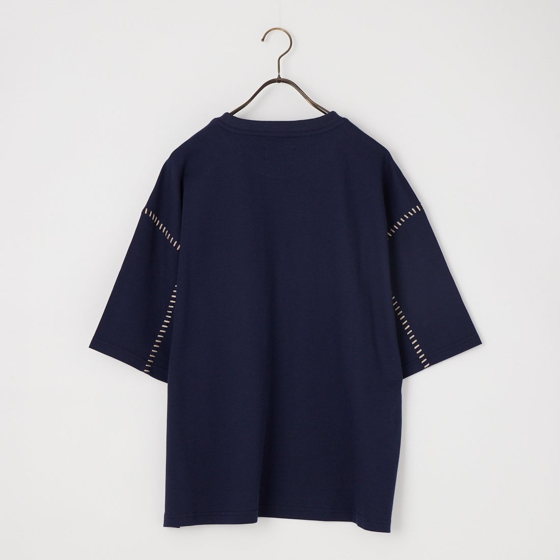 33Degrees [サーティースリーディグリーズ] カルゼラダーステッチ ショートスリーブTシャツ [26A-14090JF] NAVY
