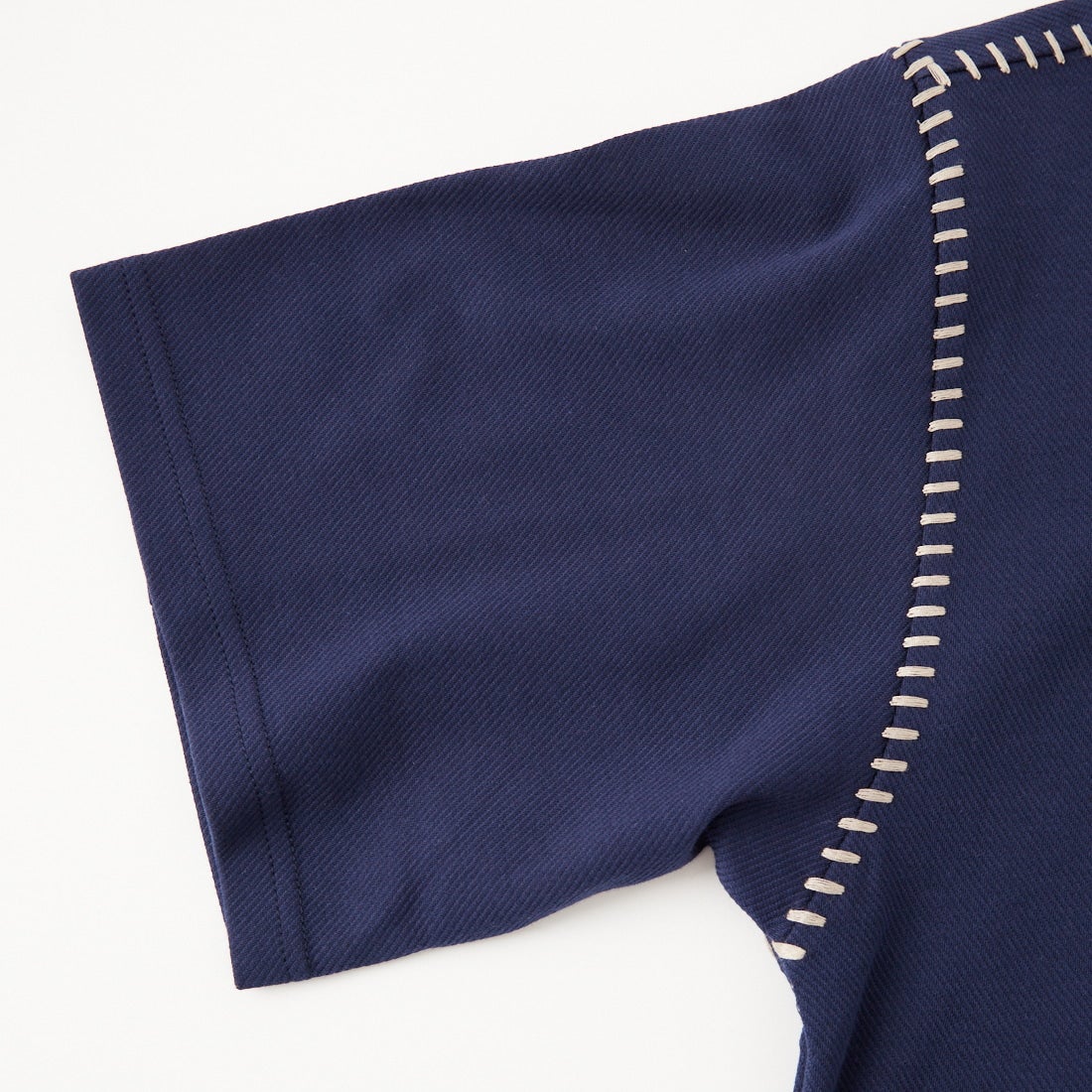 33Degrees [サーティースリーディグリーズ] カルゼラダーステッチ ショートスリーブTシャツ [26A-14090JF] NAVY