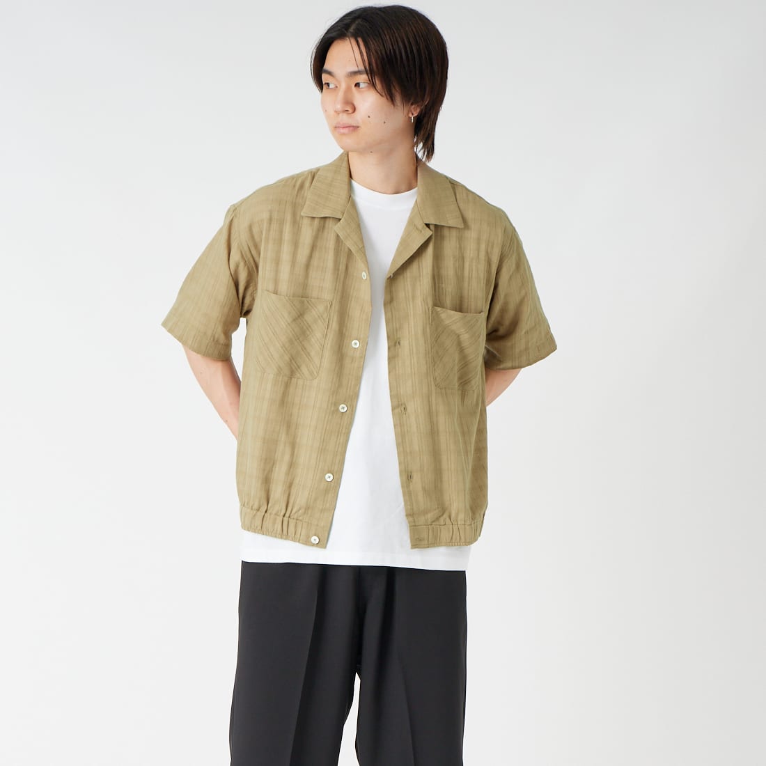 BEIGE&&モデル身長：177cm 着用サイズ：L&&