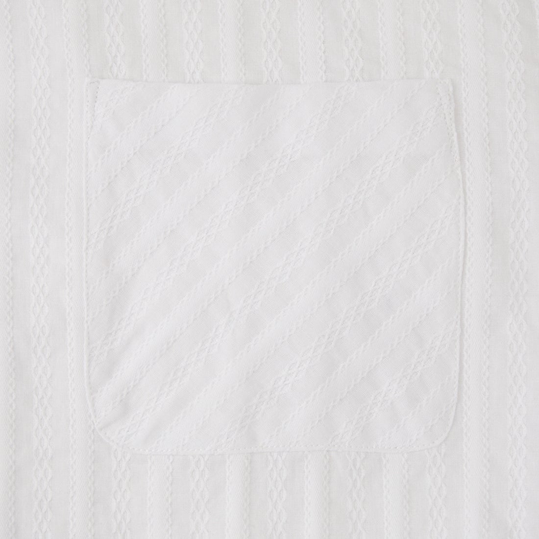 Jeans Factory Clothes [ジーンズファクトリークローズ] シアーエラスティックヘムオープンカラーシャツ [JFC-262-044] WHITE