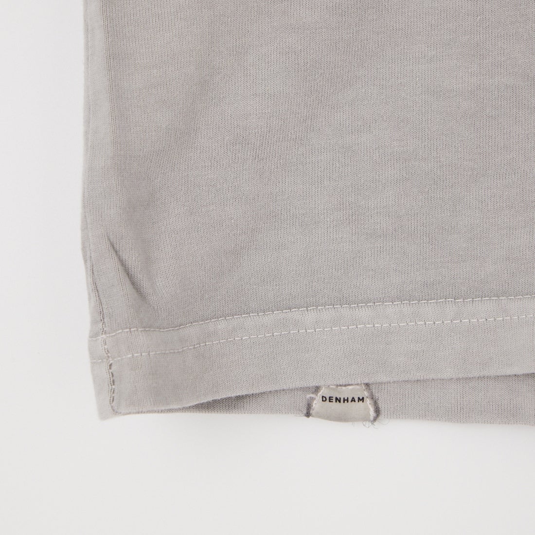 DENHAM [デンハム] チェーンステッチ ショートスリーブTシャツ [CHAIN-BULLITT-TEE] LT.GRAY