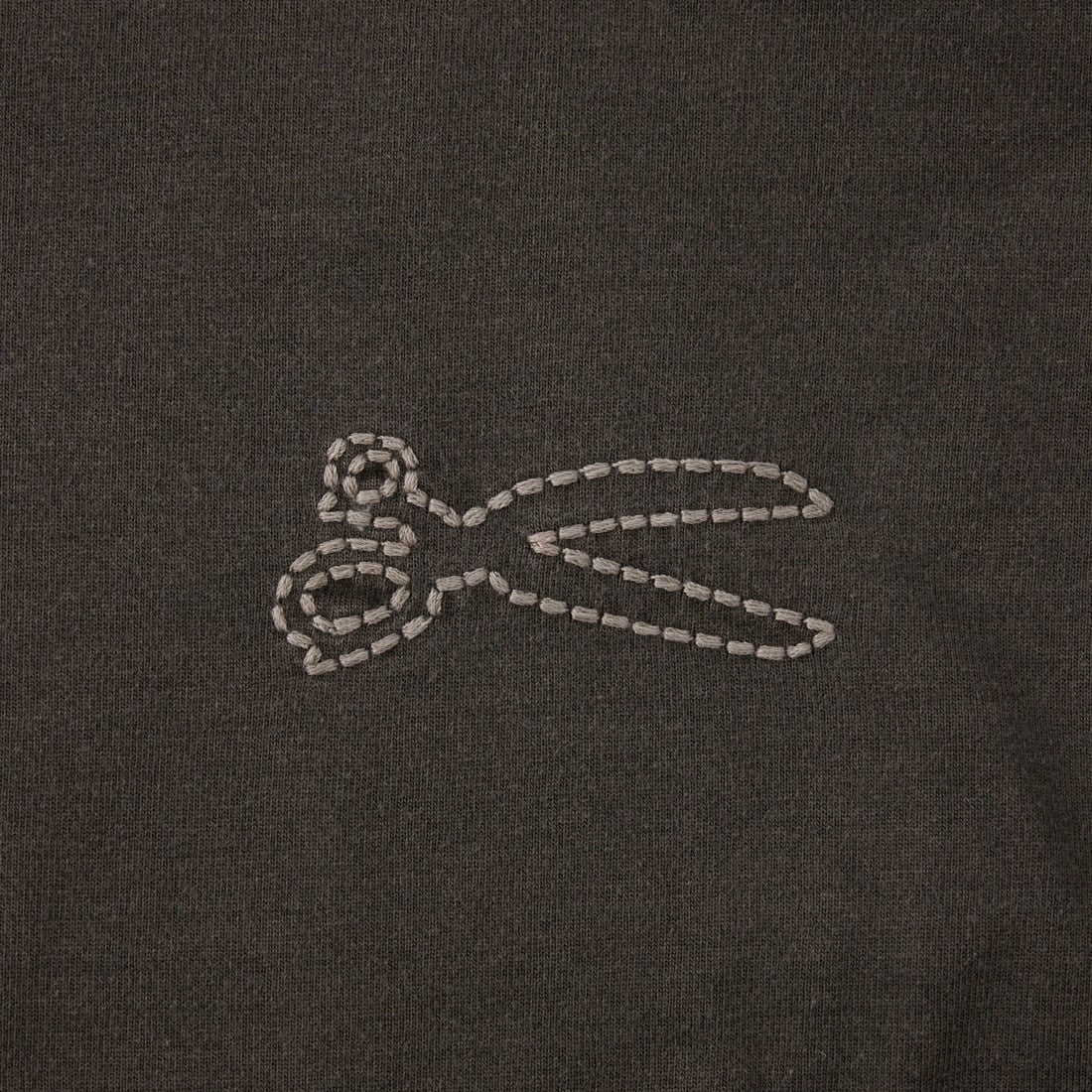DENHAM [デンハム] チェーンステッチ ショートスリーブTシャツ [CHAIN-BULLITT-TEE] BLACK