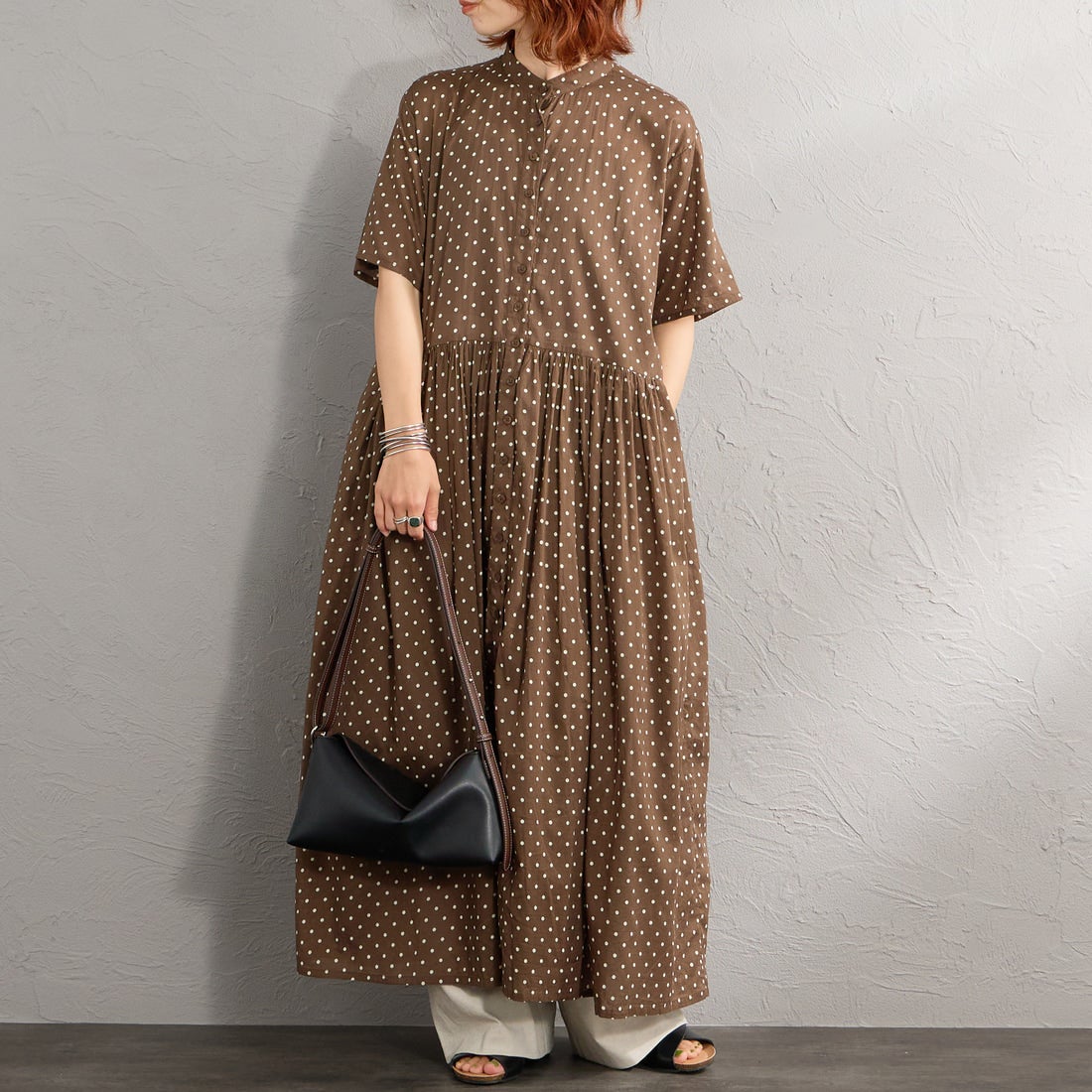 870M BRN&&モデル身長：158cm 着用サイズ：2&&