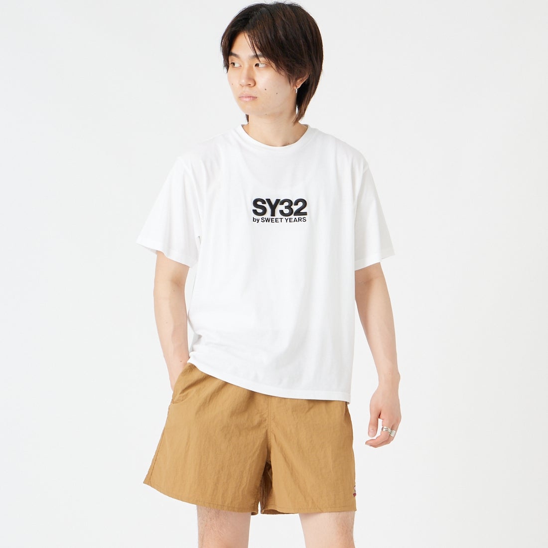 WHITE&&モデル身長：177cm 着用サイズ：M&&
