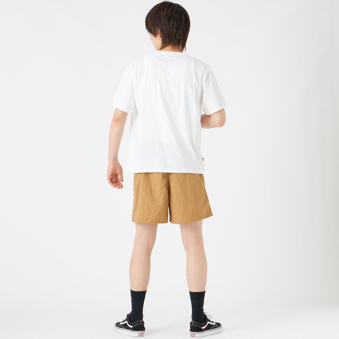 SY32 [エスワイサーティトゥ] 3D刺繍ショートスリーブTシャツ [32-26SN1-49] WHITE &&モデル身長：177cm 着用サイズ：M&&