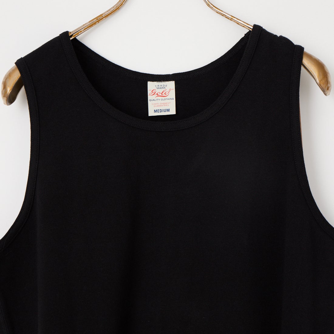GOLD [ゴールド] オーガニックコットン 1パックタンクトップ [GL79311] 119 BLACK