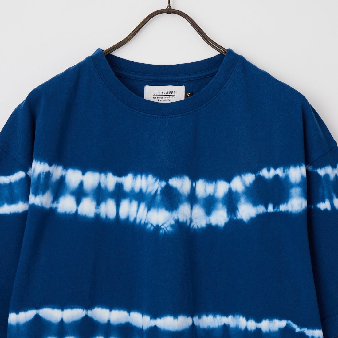 33Degrees [サーティースリーディグリーズ] 16/1天竺タイダイTシャツ [M2614050JF] NAVY