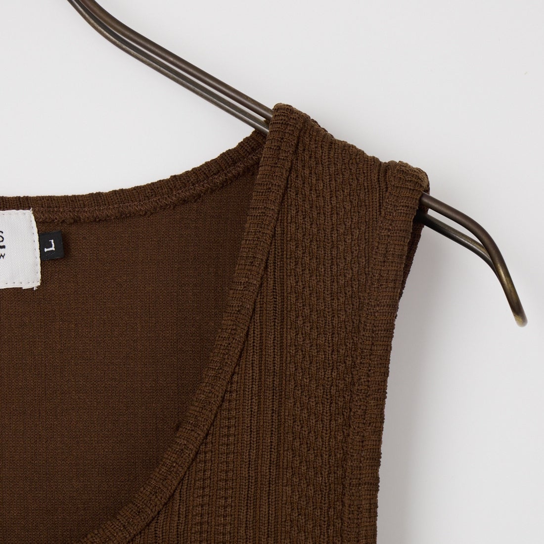 33Degrees [サーティスリーディグリーズ] ランダムテレコタンクトップ [726411] BROWN