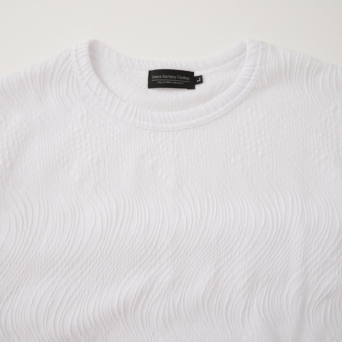 Jeans Factory Clothes [ジーンズファクトリークローズ] ウェーブリンクスTシャツ [26232530] 001 WHT