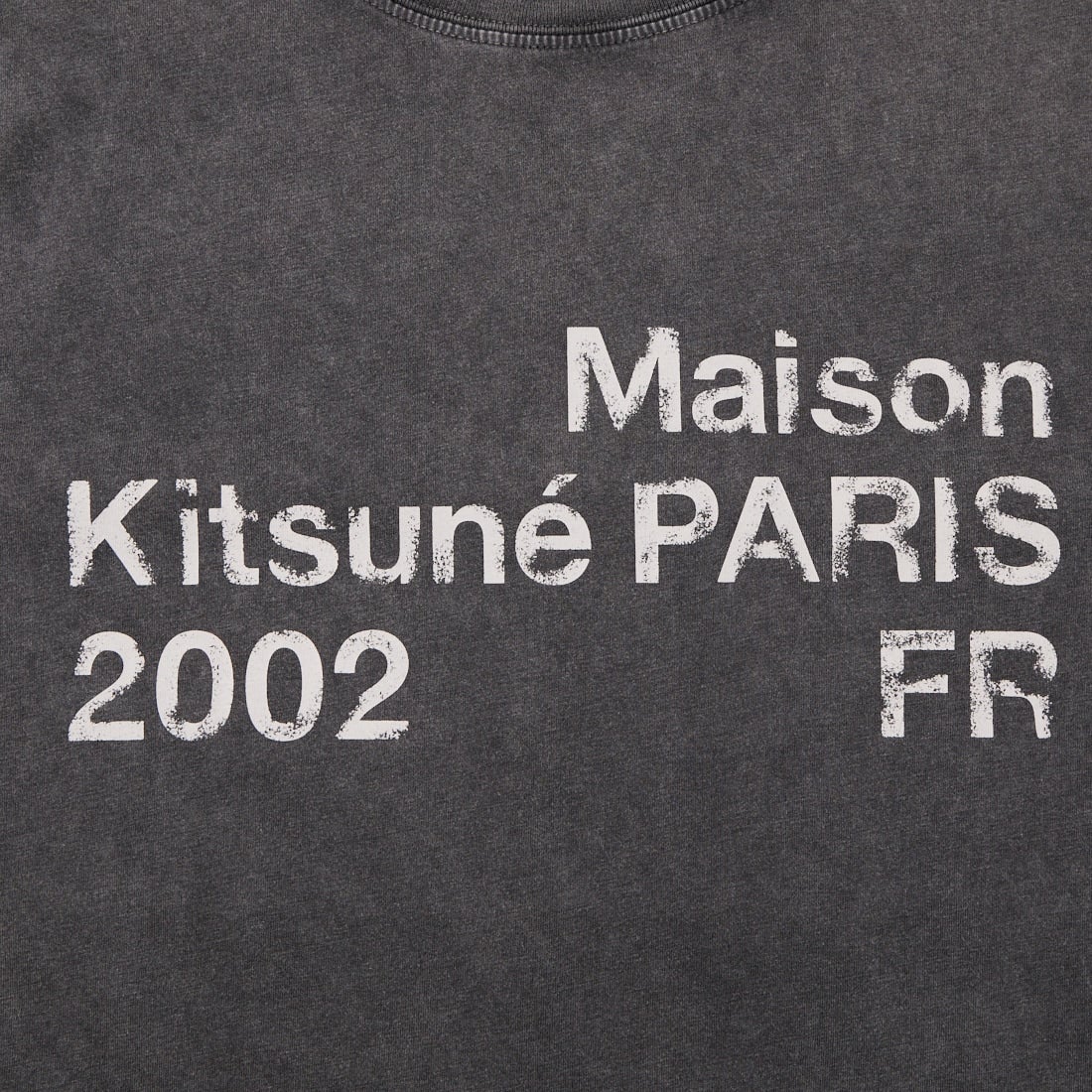 MAISON KITSUNE [メゾン キツネ] MAISON KITSUNE 2002 フェードコンフォートTシャツ [PM00124KJ7036] 0519 BLACK