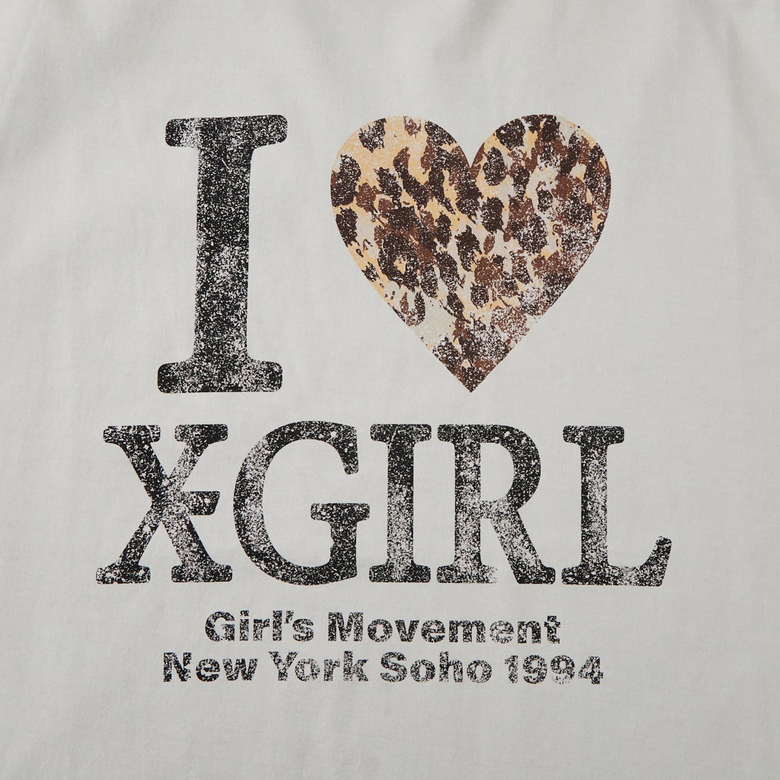 X-girl [エックスガール] I LOVE X-GIRL ビッグTシャツドレス [105262041009] LT GREY