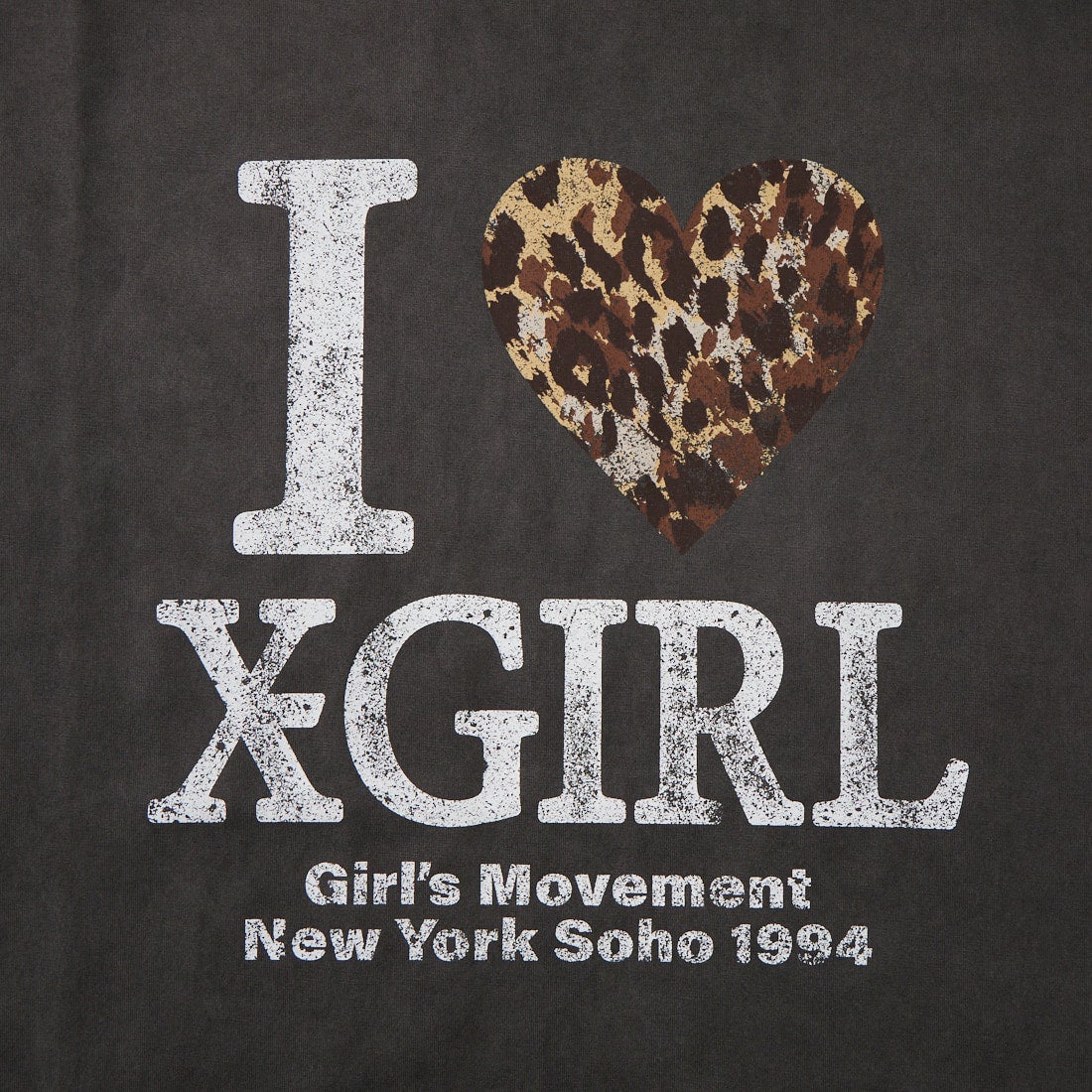 X-girl [エックスガール] I LOVE X-GIRL ビッグTシャツドレス [105262041009] BLACK