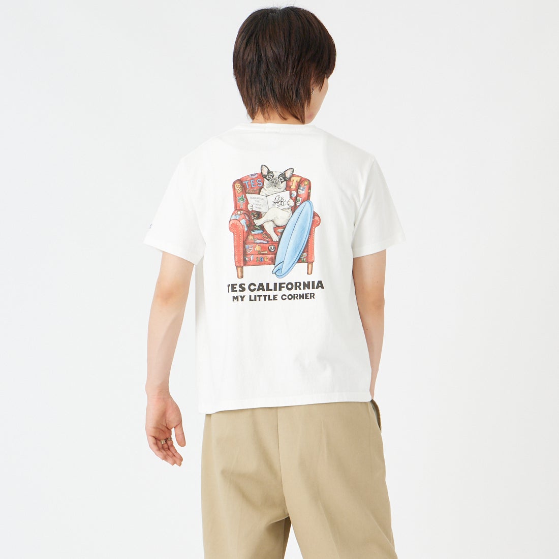 The Endless Summer [エンドレスサマー] BUHI チェアショートスリーブTシャツ [FH-26574355] 60 PIED &&モデル身長：177cm 着用サイズ：M&&