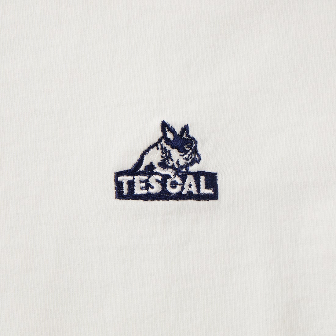 The Endless Summer [エンドレスサマー] 別注 TES CAL ワンポイントロゴ刺繍バックプリントTシャツ [FH-26574503-JF] WHITE