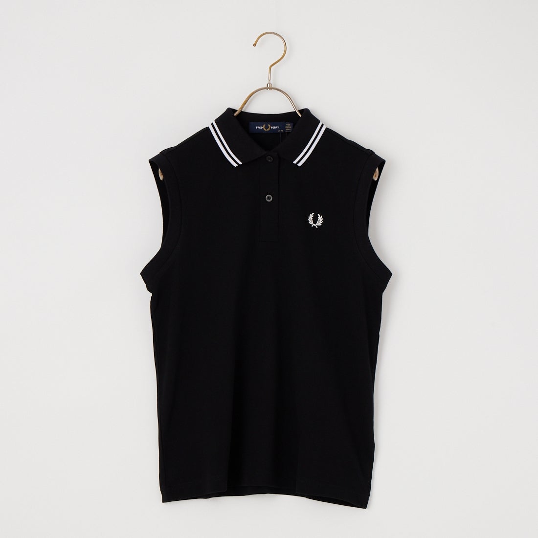 FRED PERRY [フレッドペリー] スリーブレスポロシャツ [G7200] 350 BLACK