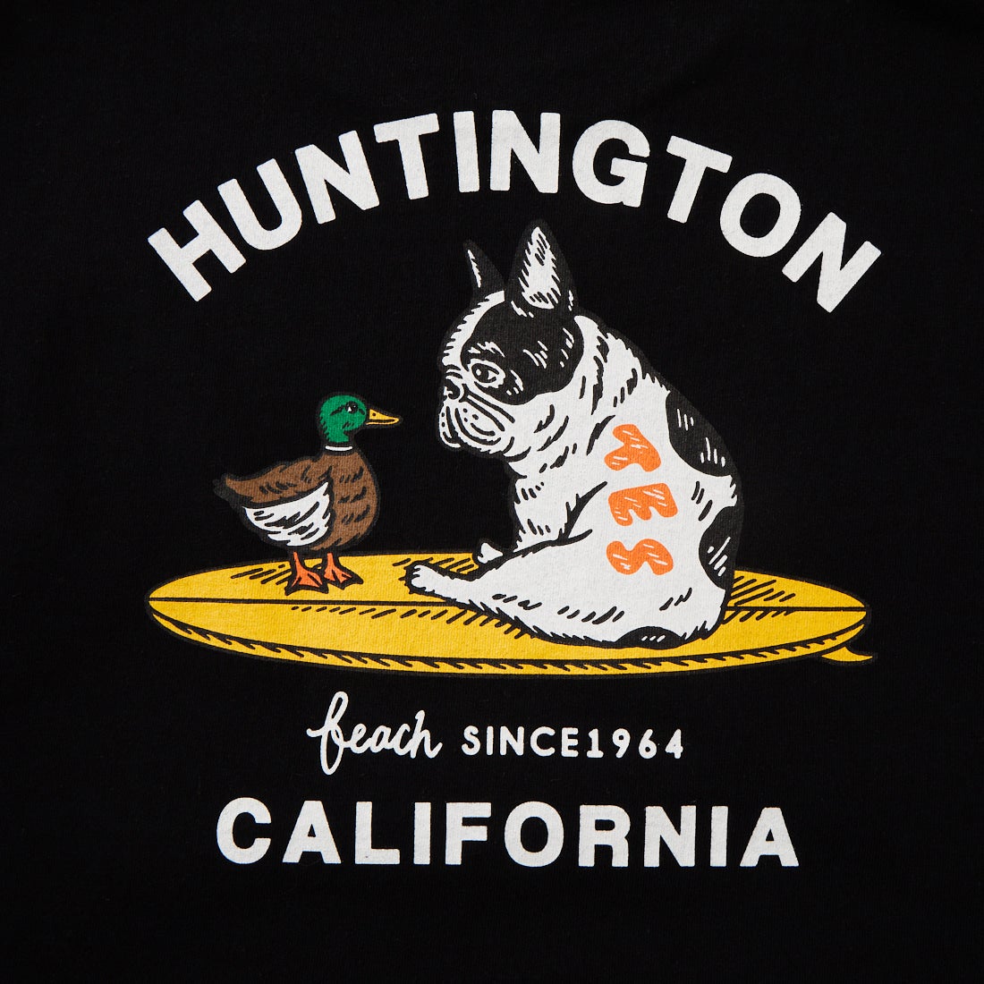 The Endless Summer [エンドレスサマー] 別注 BUHI HUNTINGTON バックプリントTシャツ [FH-26574502-JF] BLACK