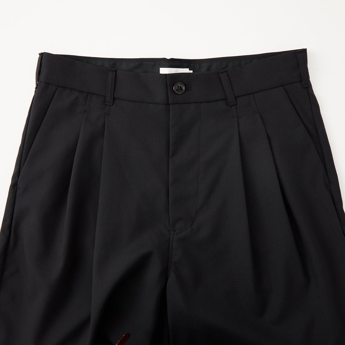 STILL BY HAND [スティルバイハンド] サマーウールショーツ [PT10262] BLACK
