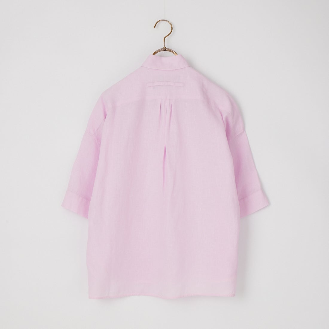 TICCA [ティッカ] リネン半袖シャツ [TBFS-404] BABY PINK