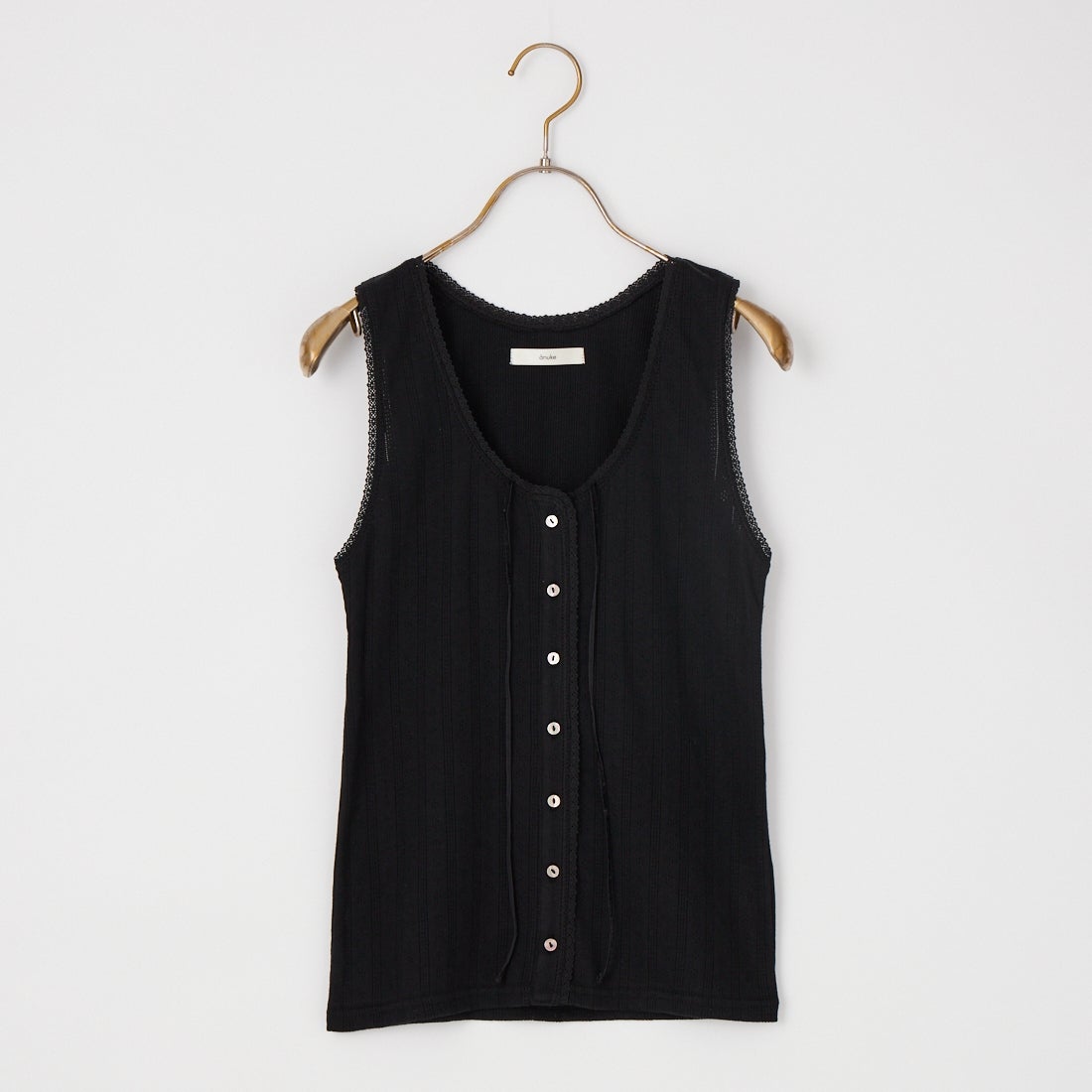 anuke [アンヌーク] カットレースタンクトップ [62610621] BLK