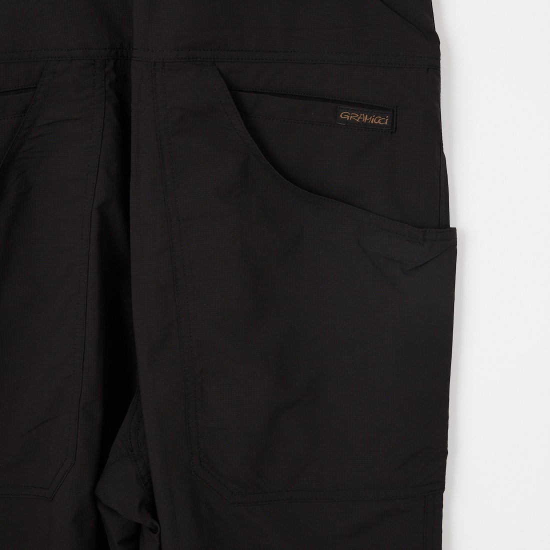 GRAMiCCi [グラミチ] リップストップサロペット [GUP6-S2027] BLK