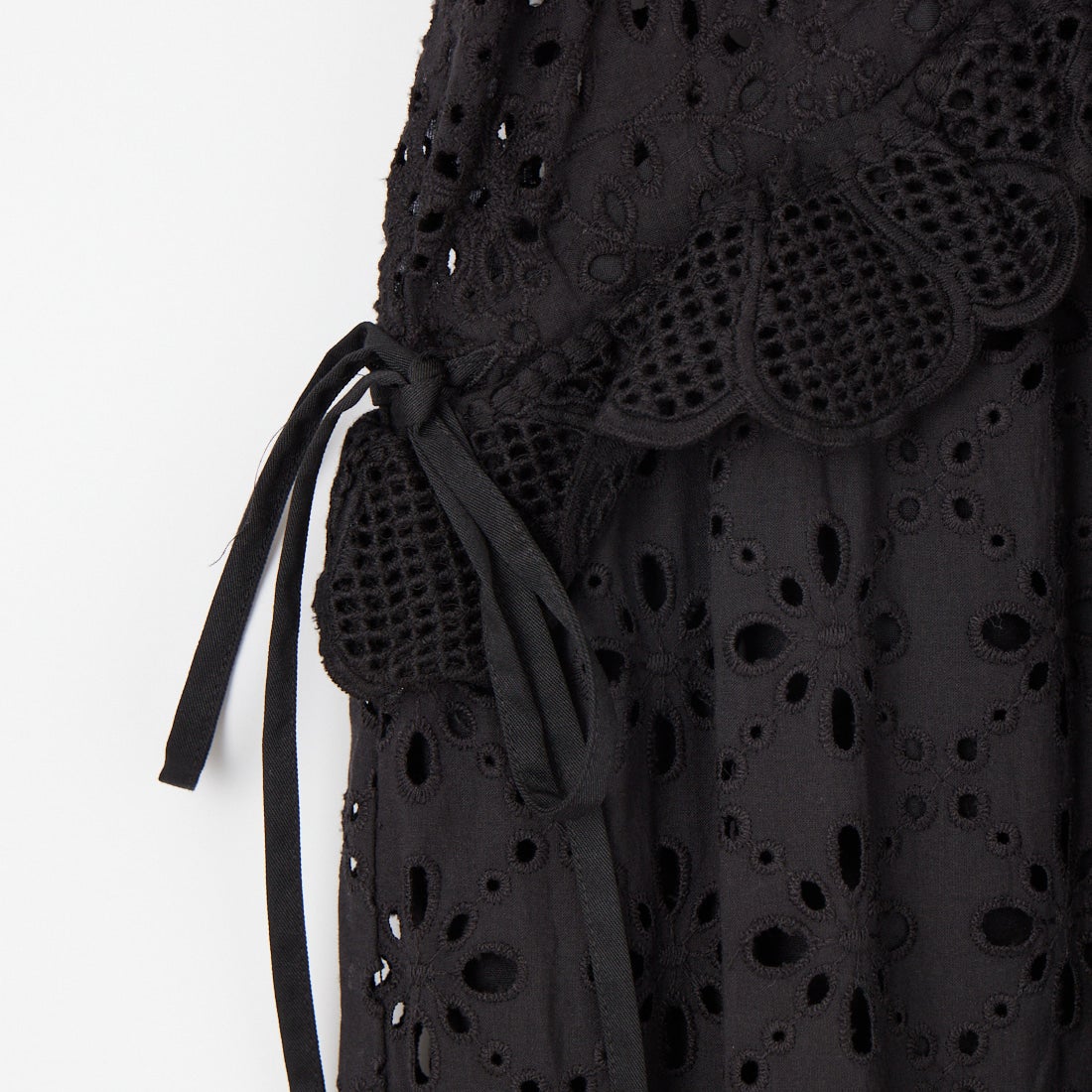 MAISON SPECIAL [メゾンスペシャル] レースパッチロンパース [21261266304] BLK