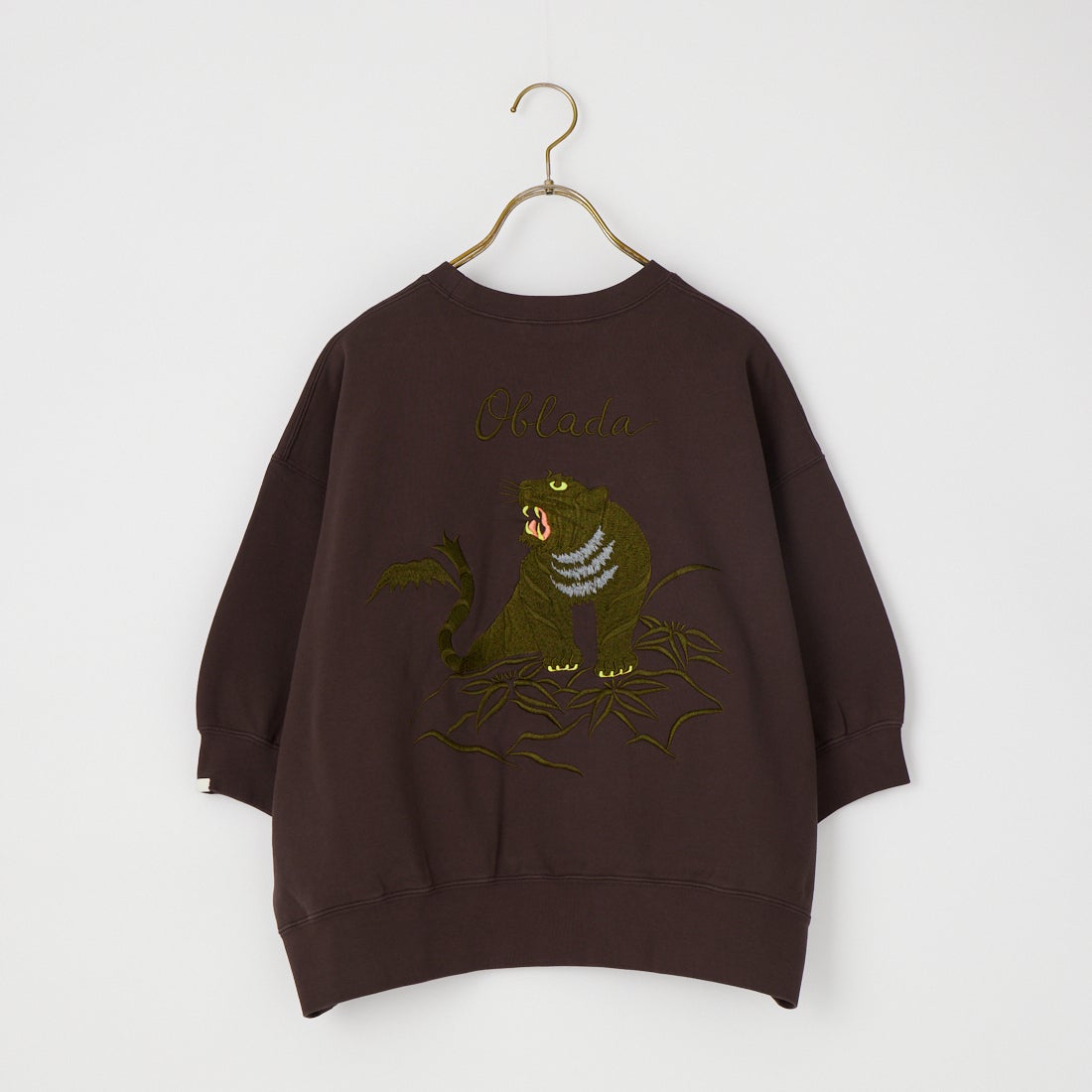 Oblada [オブラダ] スーベニアハーフスリーブスウェット [M2610CU06] BROWN