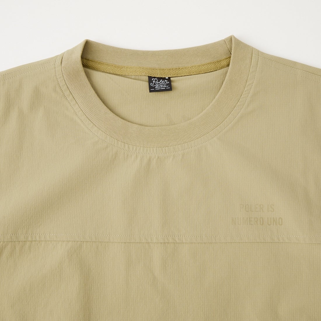 POLeR [ポーラー] リップバギーショートスリーブTシャツ [261MCV0031] BEIGE