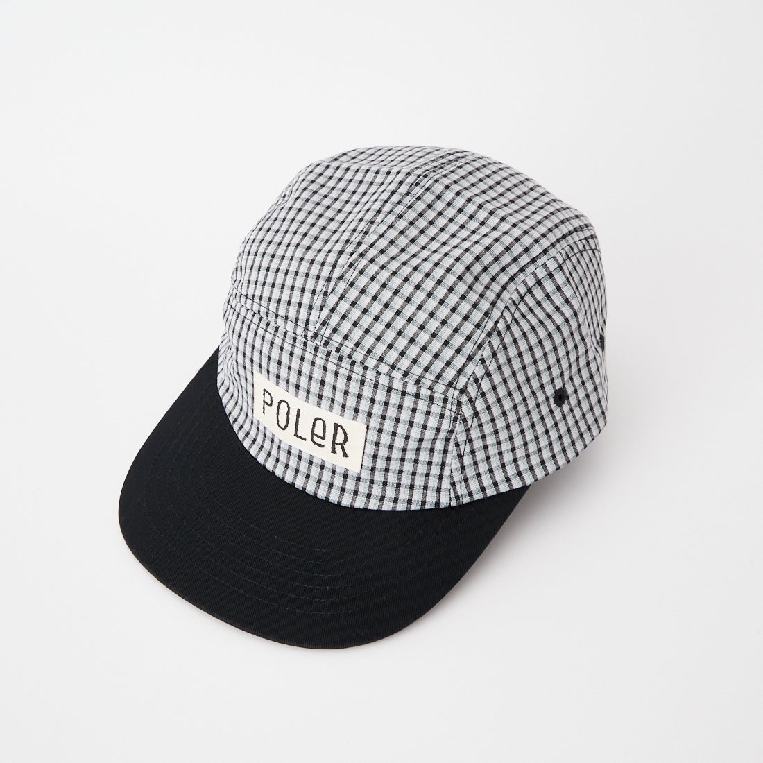 POLeR [ポーラー] チェック5パネルキャップ [261MCV0078] GRAY/BLACK