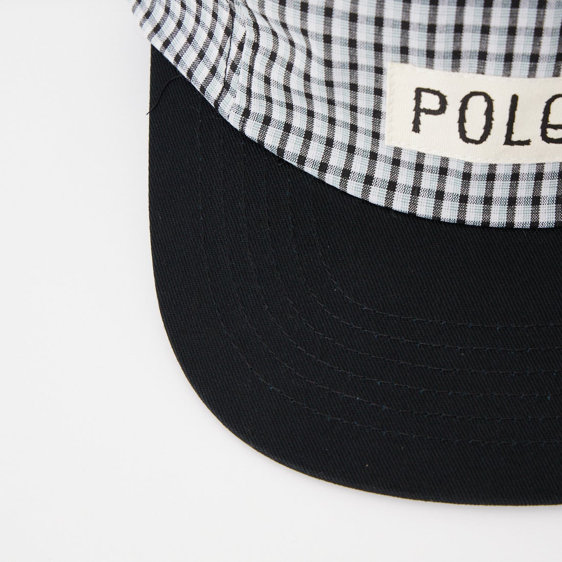 POLeR [ポーラー] チェック5パネルキャップ [261MCV0078] GRAY/BLACK