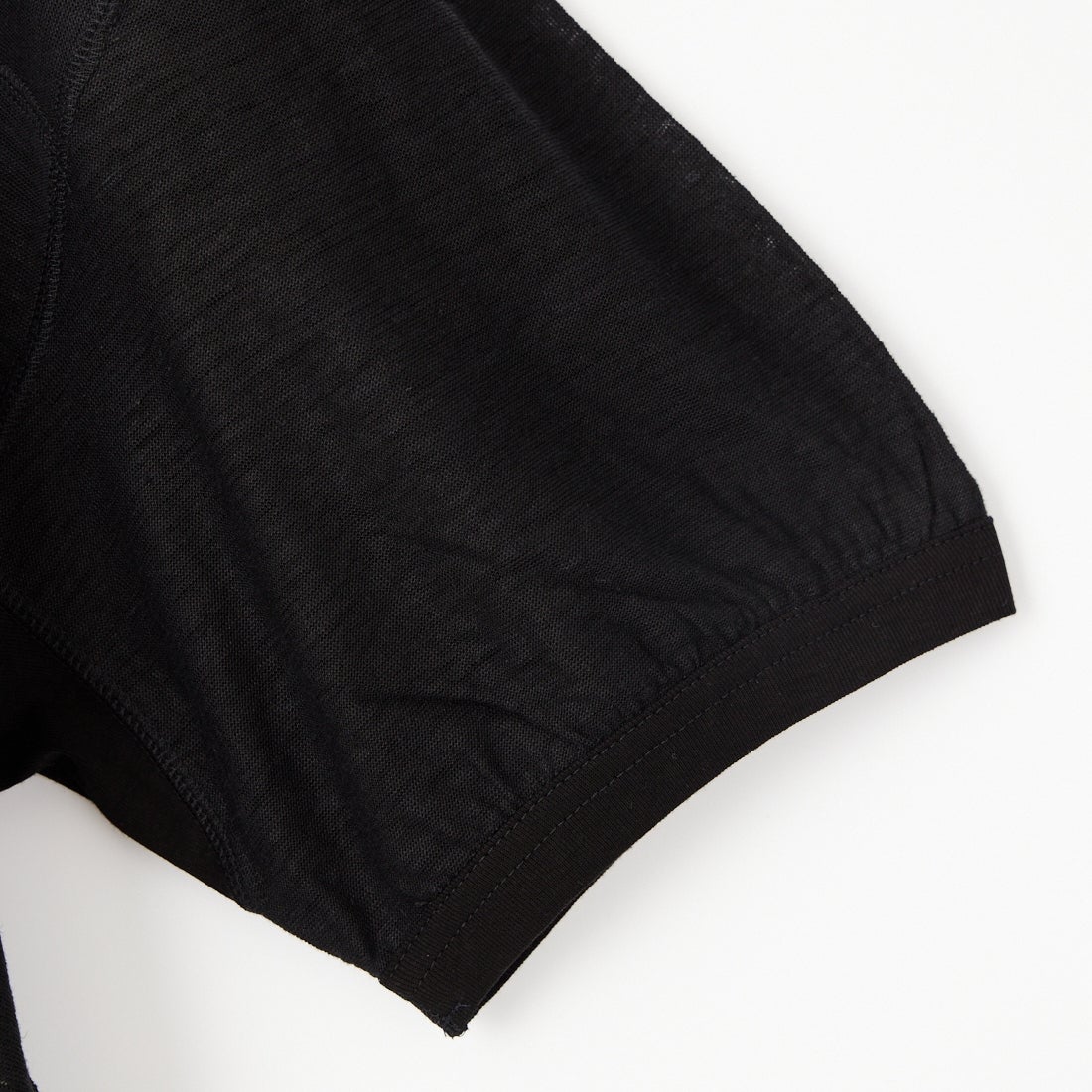 THE SHINZONE [ザ シンゾーン] リネン フットボールTシャツ [26MMSCU01] 07 BLACK