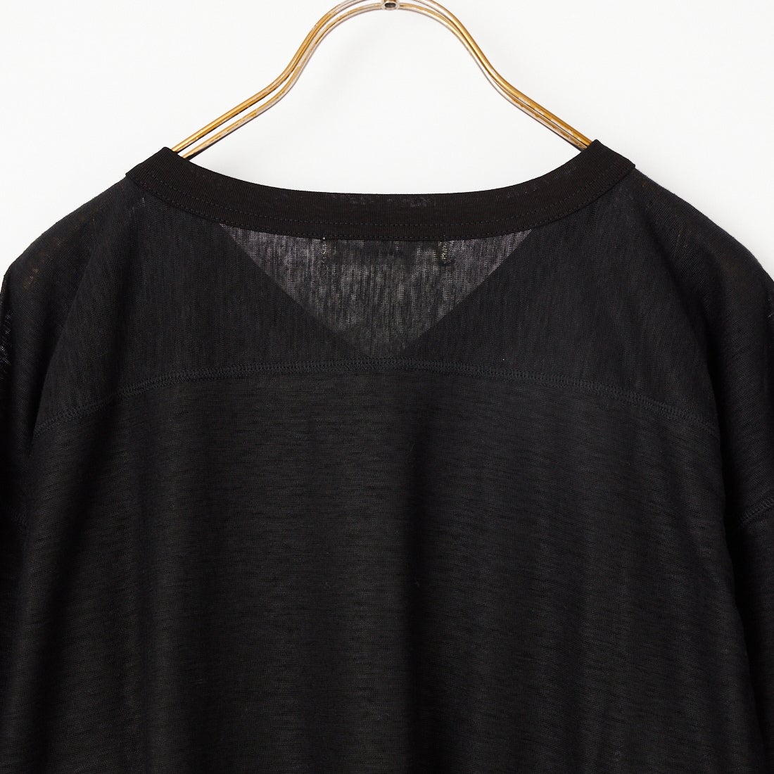 THE SHINZONE [ザ シンゾーン] リネン フットボールTシャツ [26MMSCU01] 07 BLACK