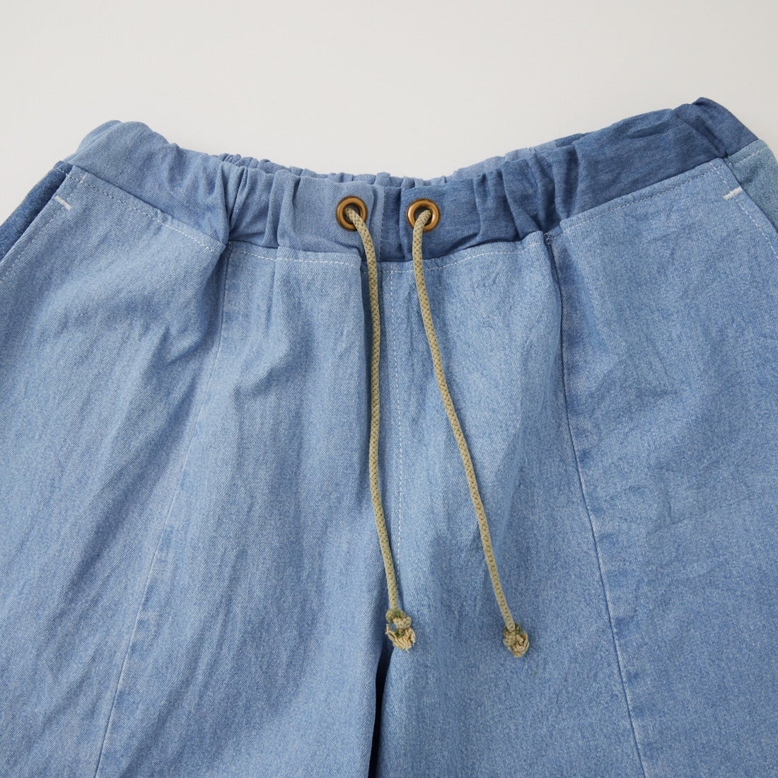 ODDMENT [オッドメント] ライトデニム リメイクショートパンツ [EASY-SHORTS-DENIM] ASST