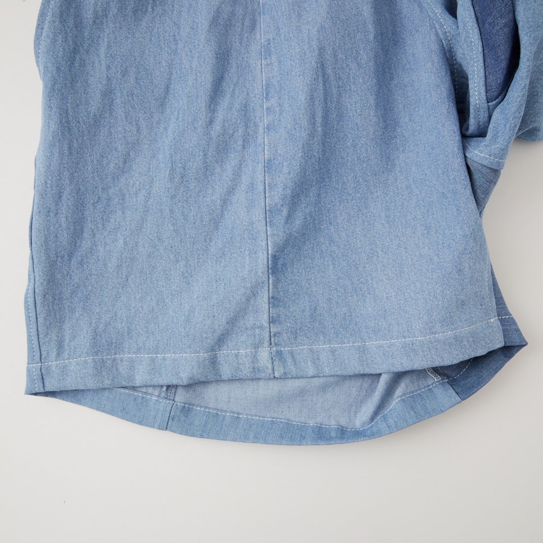 ODDMENT [オッドメント] ライトデニム リメイクショートパンツ [EASY-SHORTS-DENIM] ASST