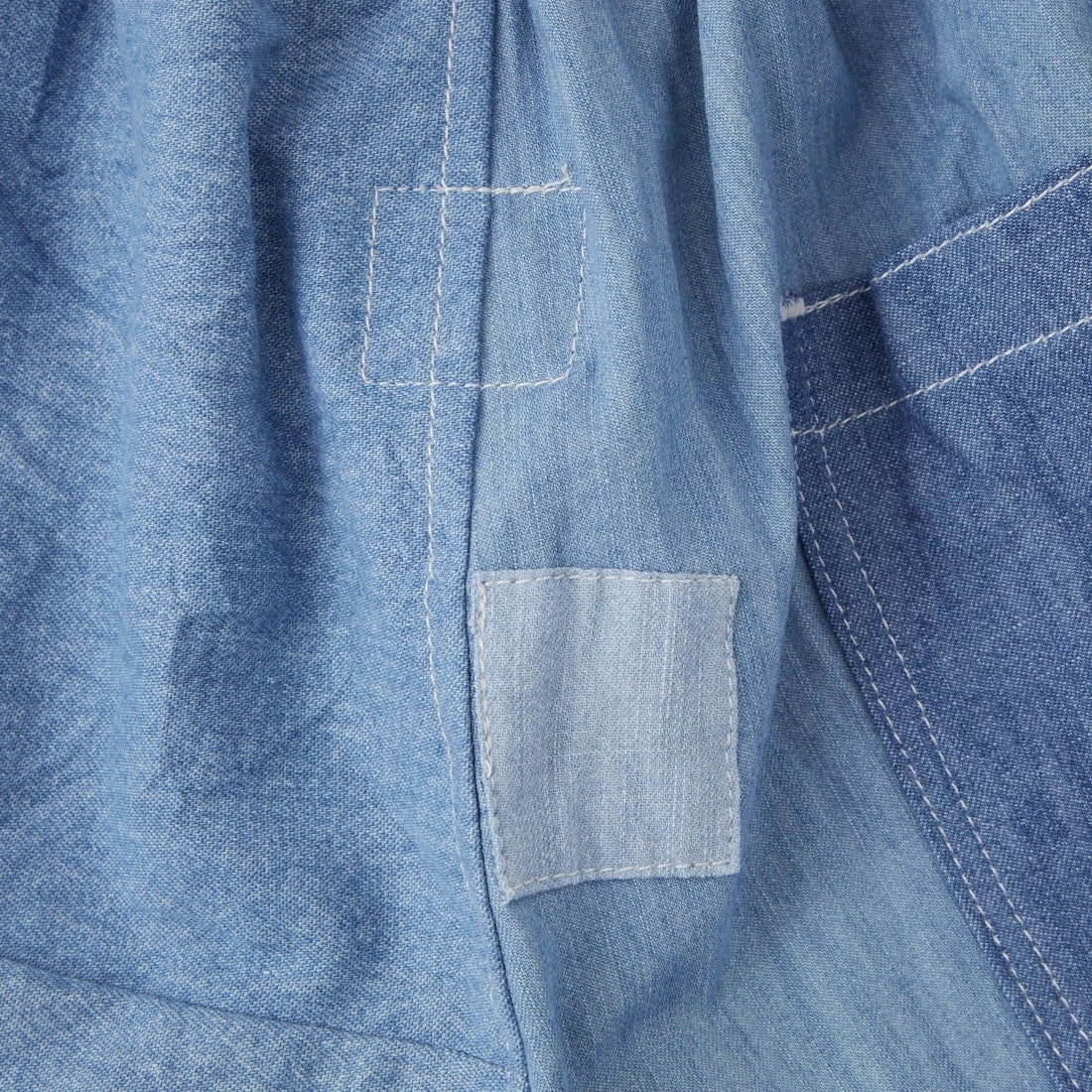 ODDMENT [オッドメント] ライトデニム リメイクショートパンツ [EASY-SHORTS-DENIM] ASST