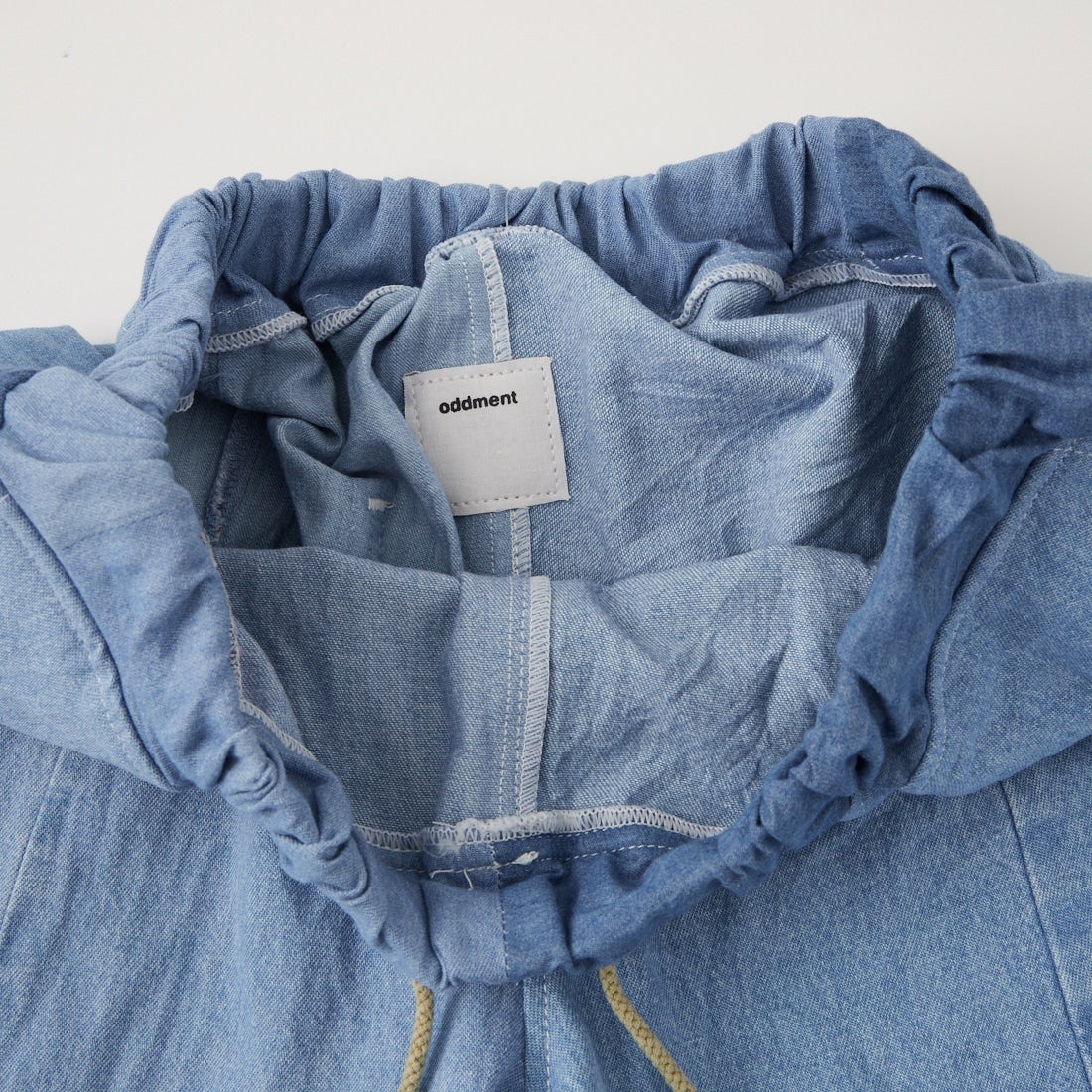 ODDMENT [オッドメント] ライトデニム リメイクショートパンツ [EASY-SHORTS-DENIM] ASST