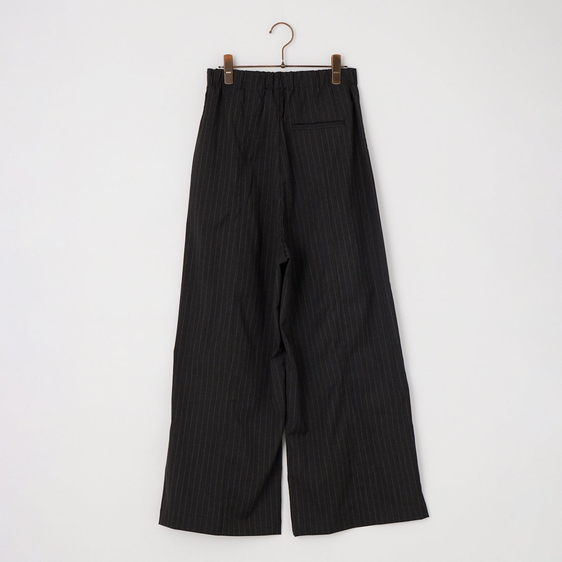 WILLFULLY [ウィルフリー] ラップタックストライプパンツ [2611-PT-09] BLACK