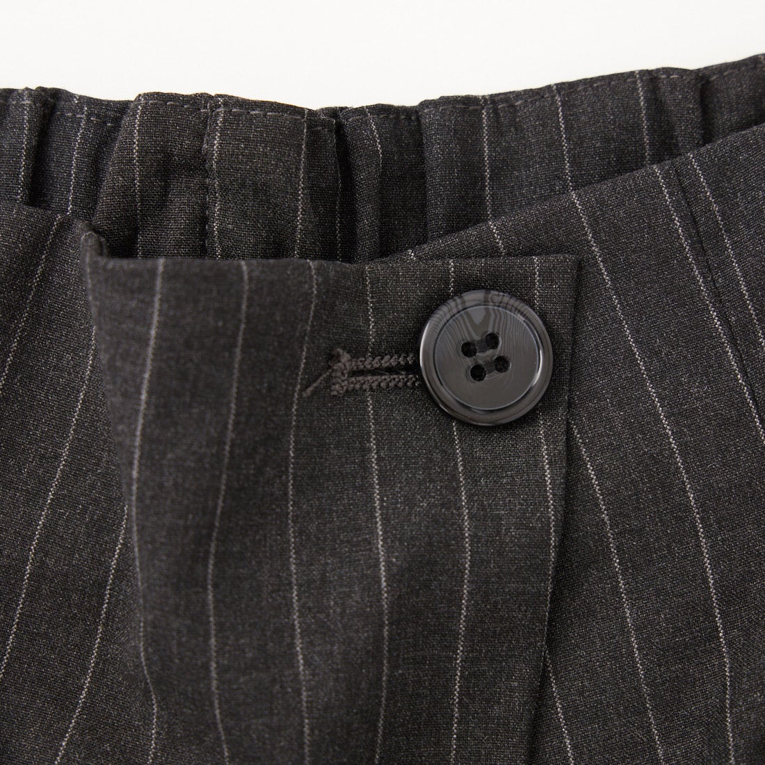 WILLFULLY [ウィルフリー] ラップタックストライプパンツ [2611-PT-09] BLACK