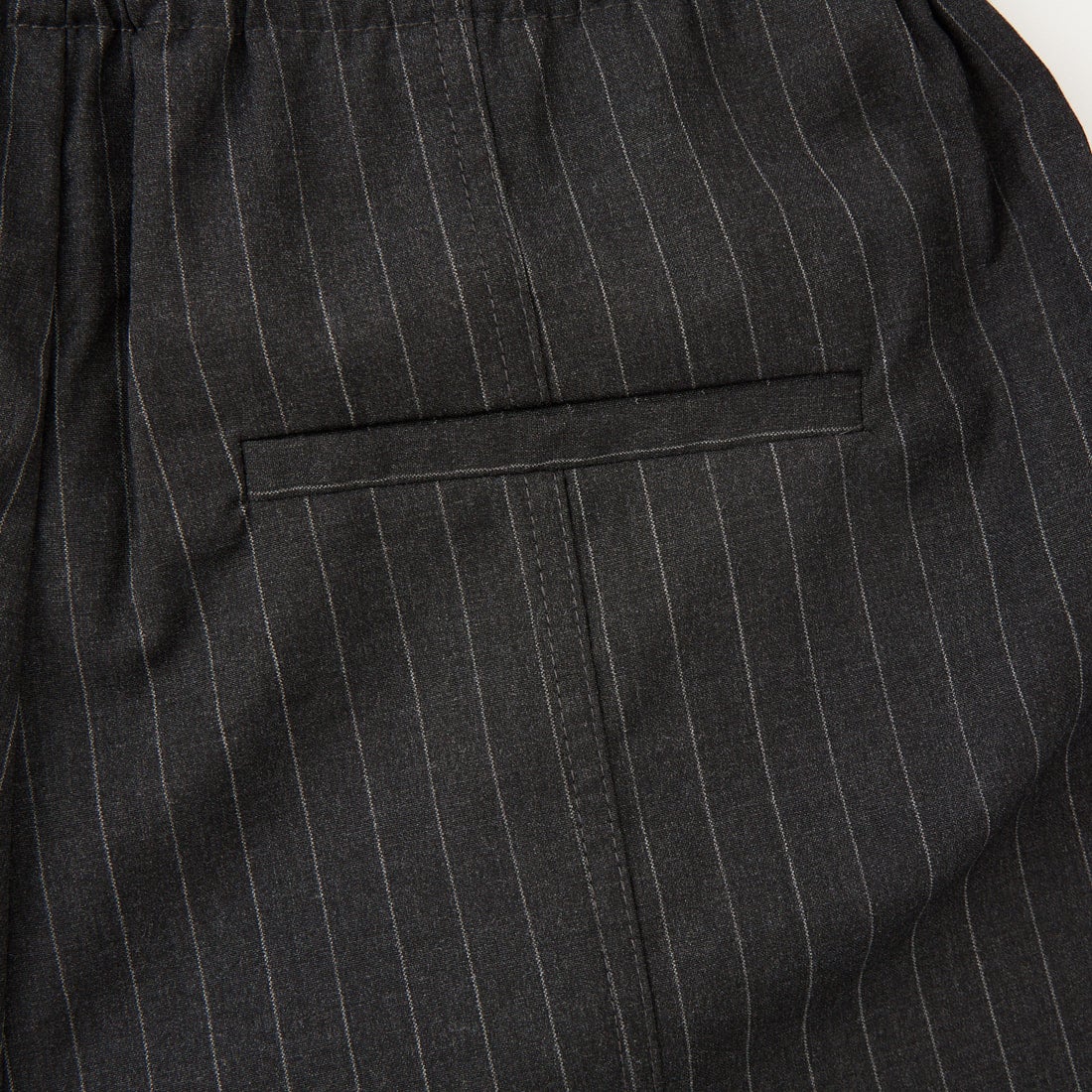 WILLFULLY [ウィルフリー] ラップタックストライプパンツ [2611-PT-09] BLACK