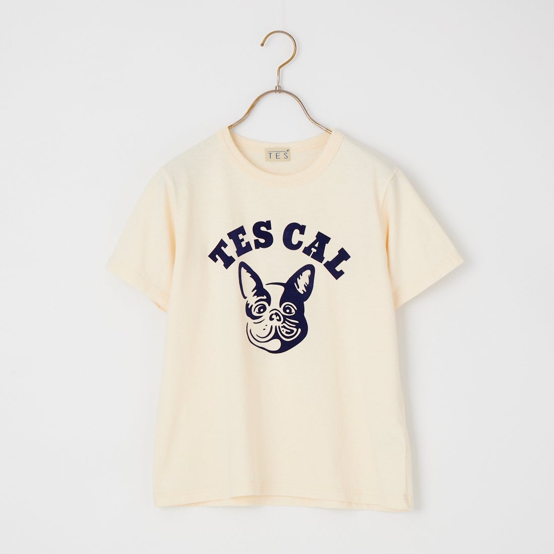 The Endless Summer [エンドレスサマー] オーガニックコットン フロッキープリント フィットTシャツ [FH-26574406] 05 IVORY