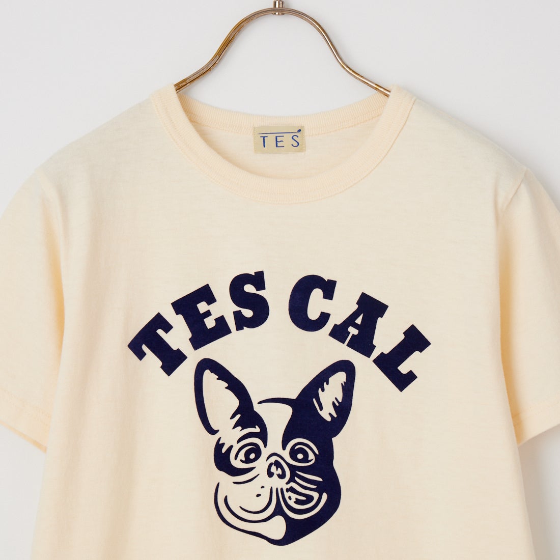 The Endless Summer [エンドレスサマー] オーガニックコットン フロッキープリント フィットTシャツ [FH-26574406] 05 IVORY