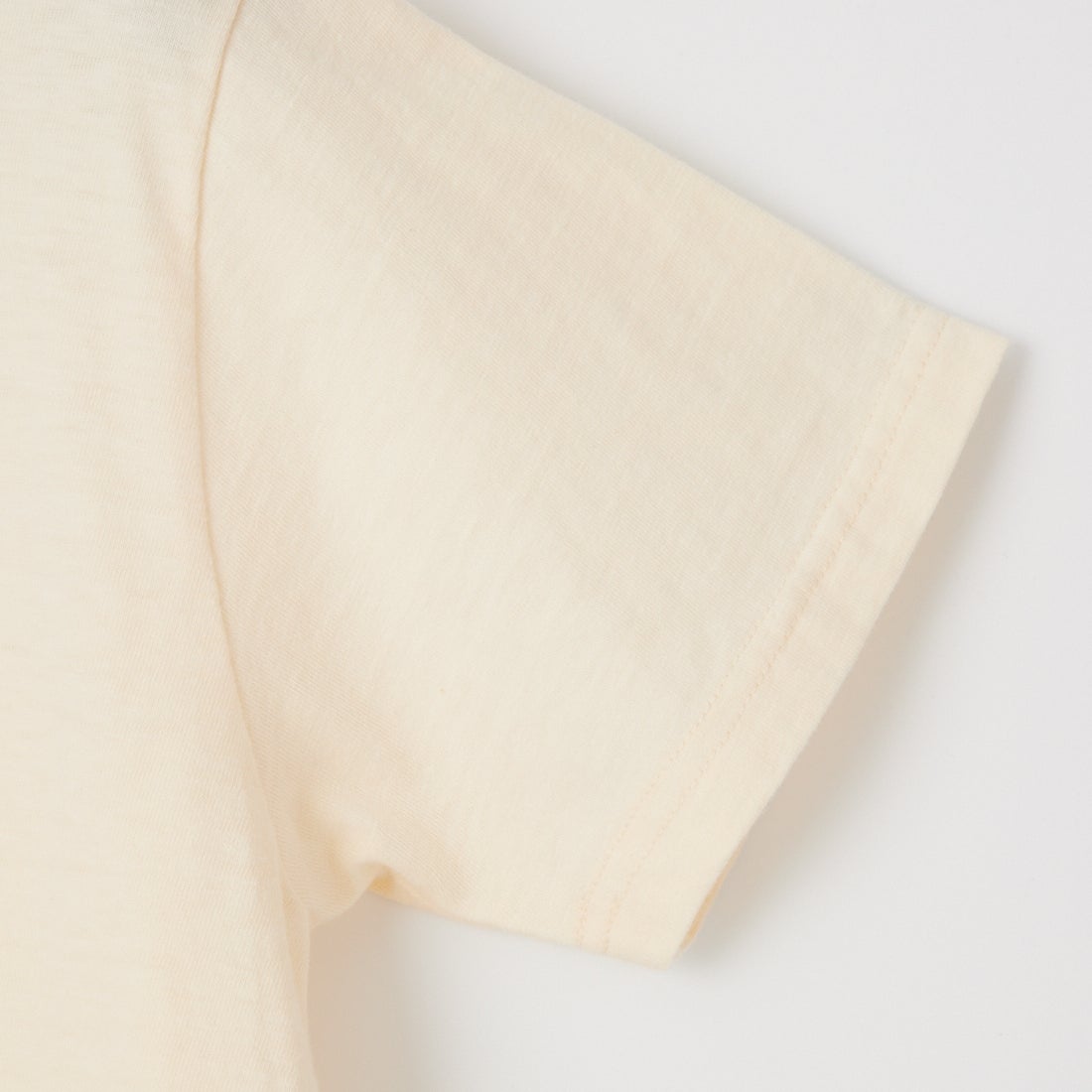The Endless Summer [エンドレスサマー] オーガニックコットン フロッキープリント フィットTシャツ [FH-26574406] 05 IVORY