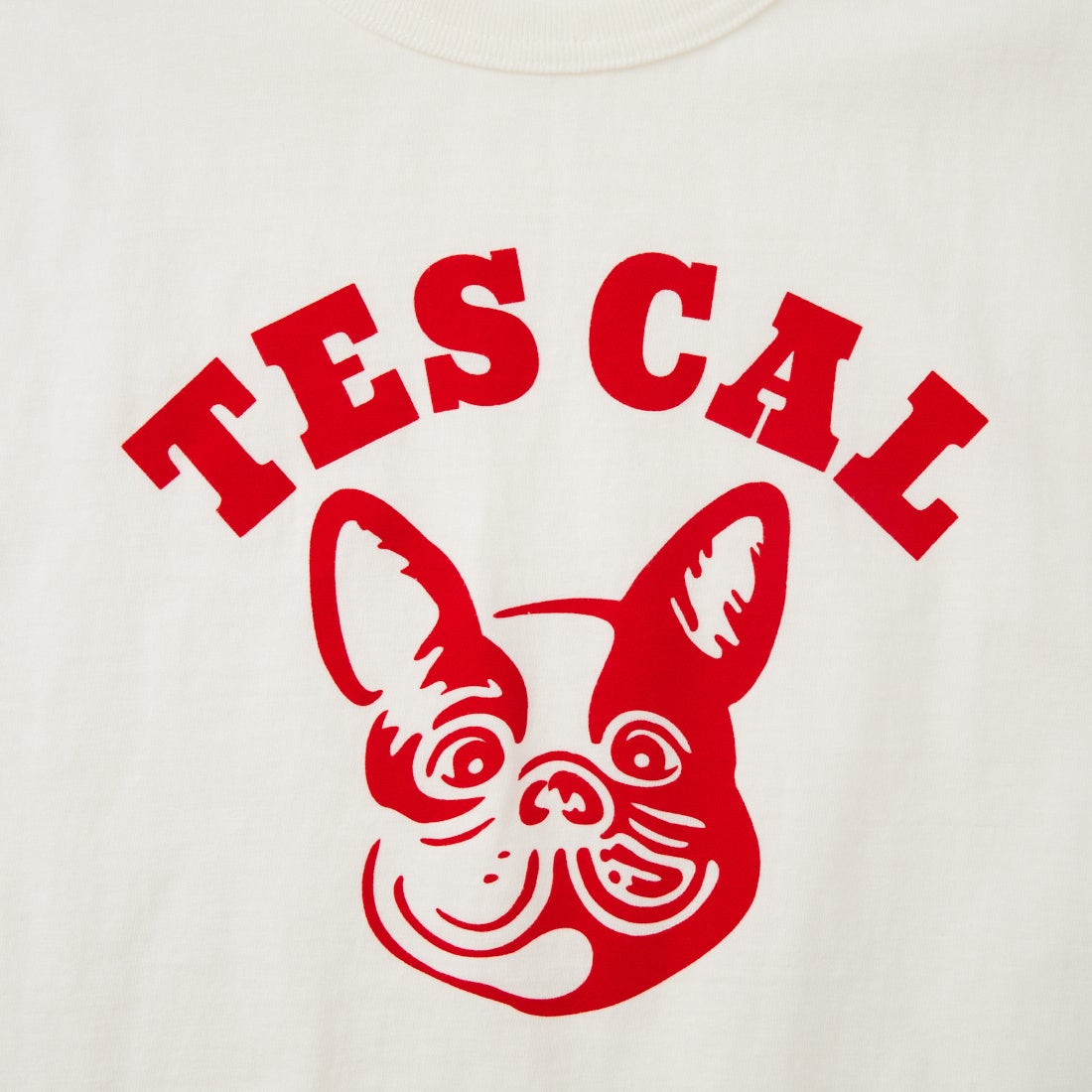 The Endless Summer [エンドレスサマー] オーガニックコットン フロッキープリント フィットTシャツ [FH-26574406] 07 WHITE