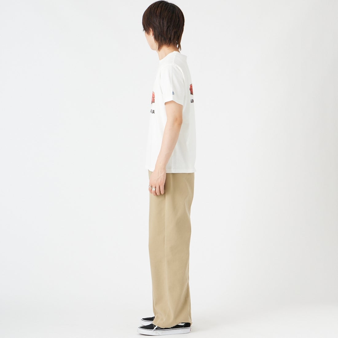 The Endless Summer [エンドレスサマー] BUHI サーファーTシャツ [FH-26574345] 07 WHITE &&モデル身長：177cm 着用サイズ：M&&