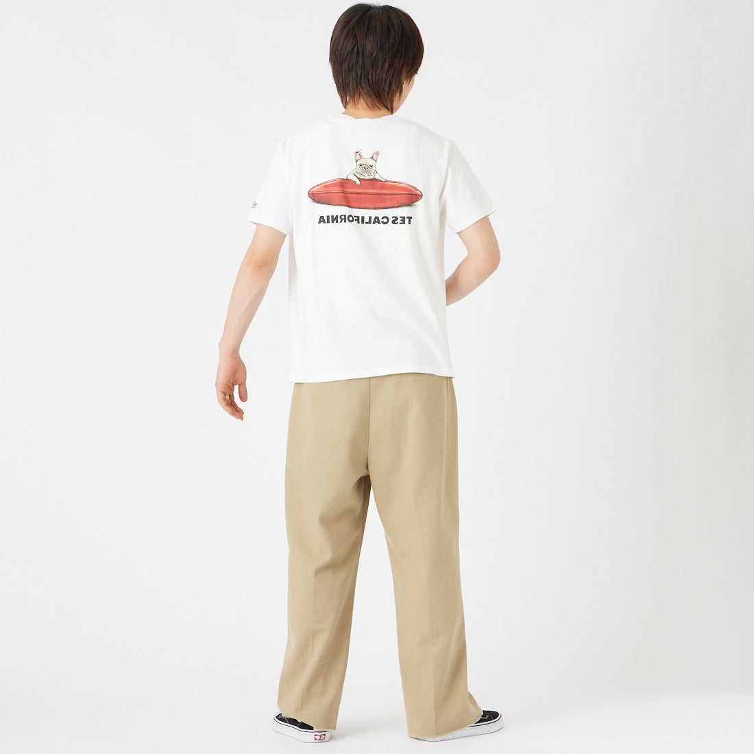 The Endless Summer [エンドレスサマー] BUHI サーファーTシャツ [FH-26574345] 07 WHITE &&モデル身長：177cm 着用サイズ：M&&