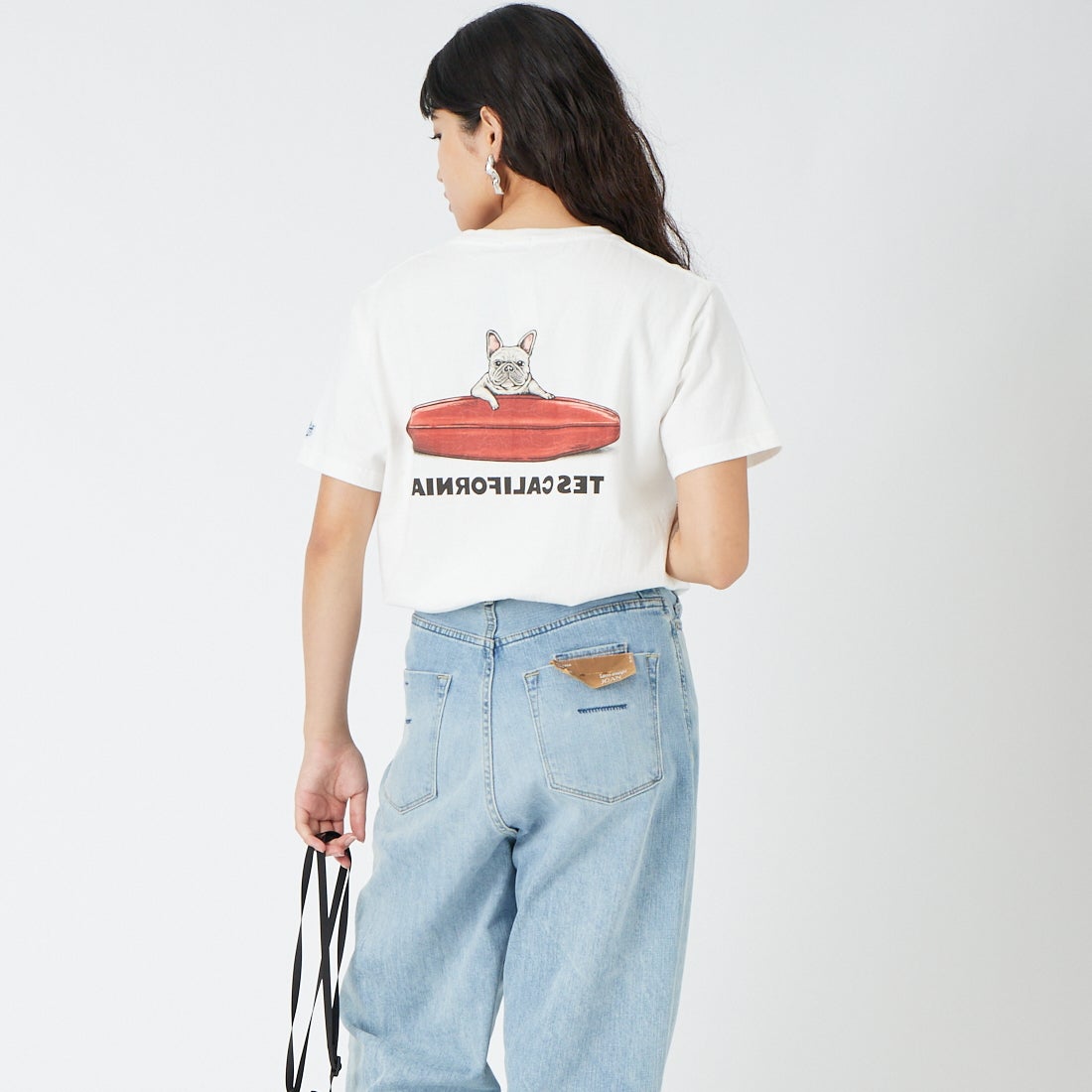 The Endless Summer [エンドレスサマー] BUHI サーファーTシャツ [FH-26574345] 07 WHITE &&モデル身長：162cm 着用サイズ：S&&