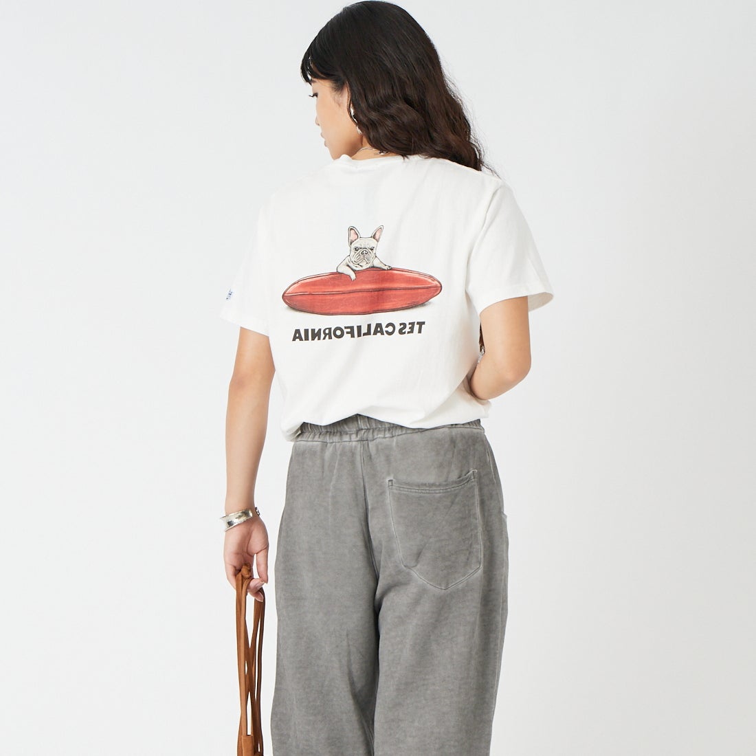The Endless Summer [エンドレスサマー] BUHI サーファーTシャツ [FH-26574345] 07 WHITE &&モデル身長：162cm 着用サイズ：S&&